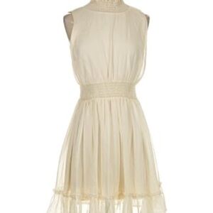 Altar'd State Cream Sleeveless Mini Dress, Size XS, NWT